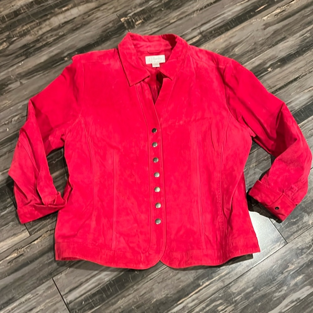 Leather blazer CJ Banks size 1x